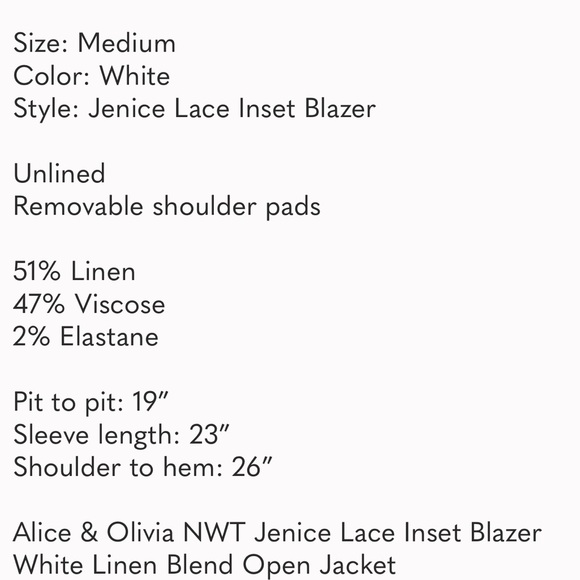 Alice + Olivia Jenice Lace Inset Blazer - Picture 14 of 14